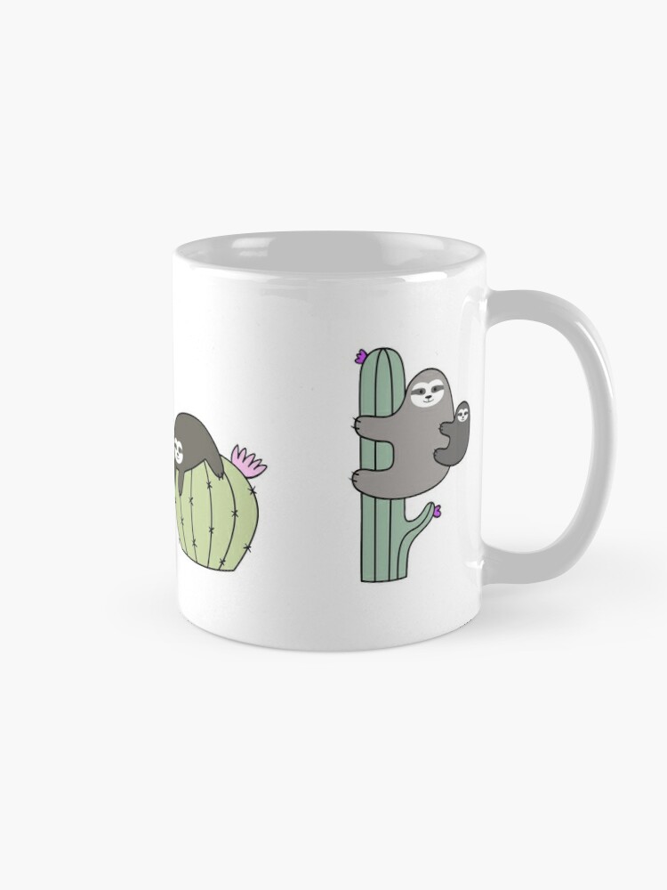 Cốc sứ pha trà coffee sloths cacti