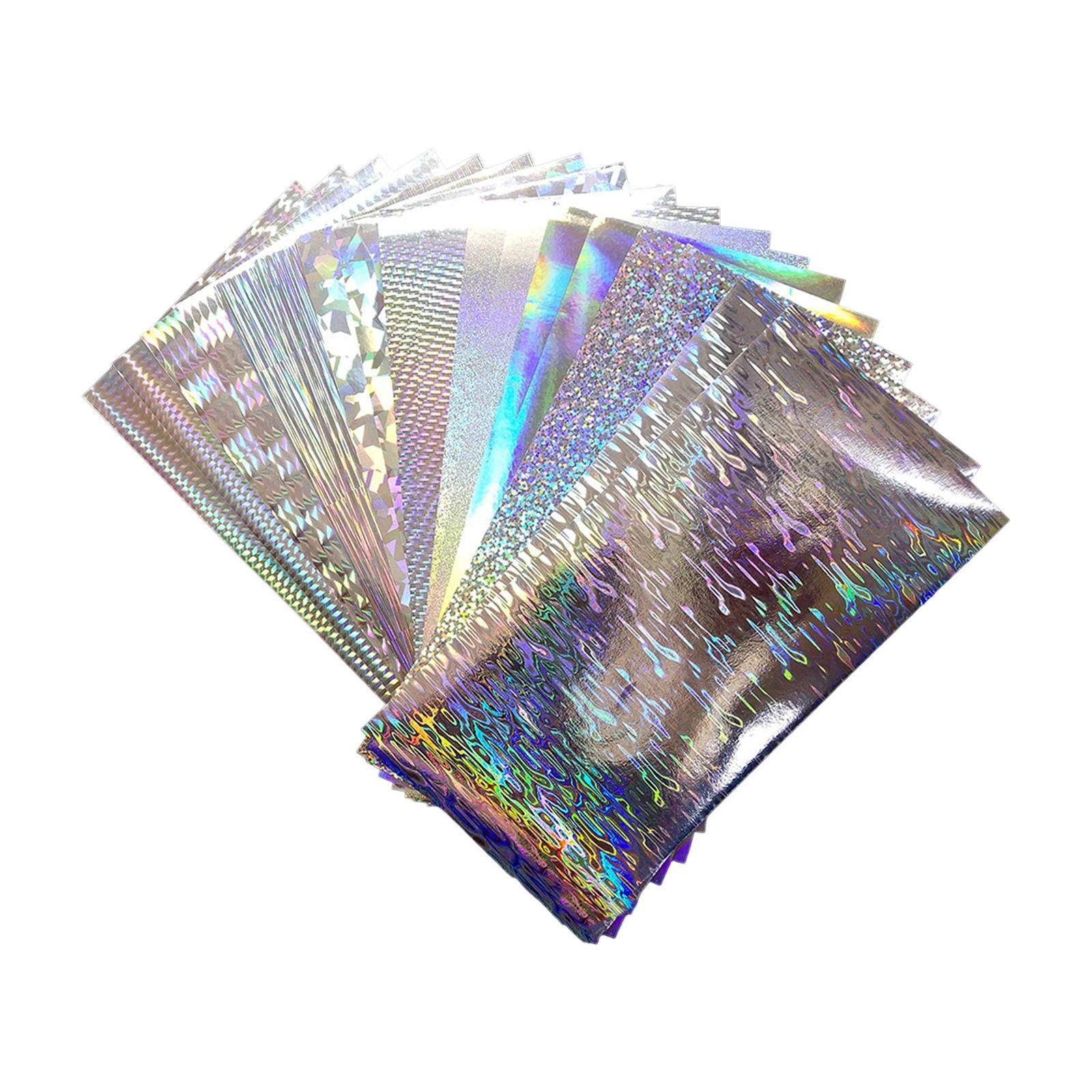 18x Fishing Sticker Paper Flasher Self-Adhesive Holographic Flashing Tape