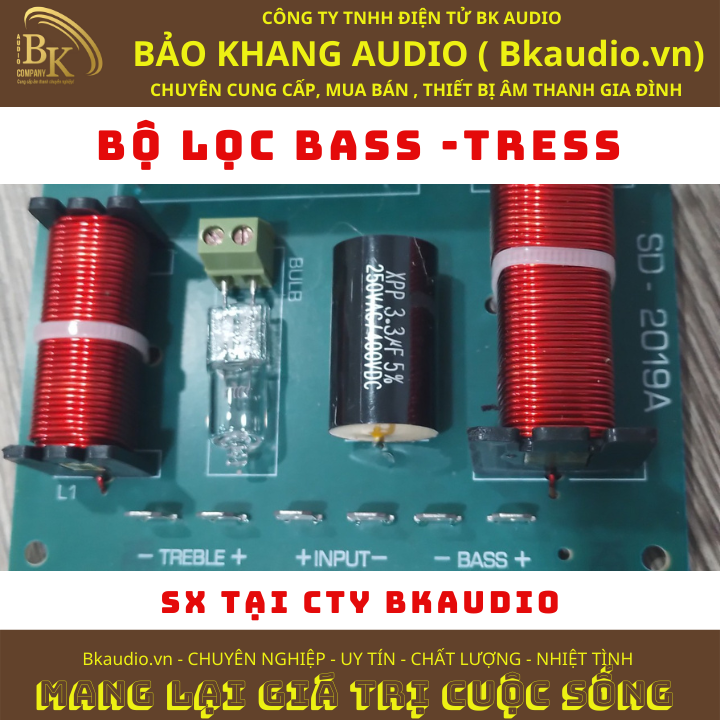 Lọc phân tầng. Lọc Bass và tress cho tín hiệu âm thanh. Msp : SPLL-01