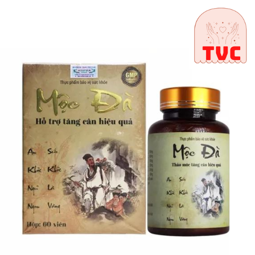 Combo 2 Hộp Tăng Cân Mộc Đà - Hỗ Trợ Tăng Cân An Toàn, Hiệu Quả, Không Tích Nước