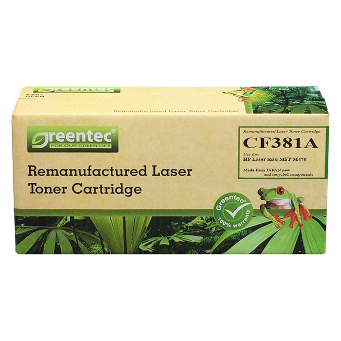 Mực in laser màu Greentec 381A (CF381A) - Hàng chính hãng