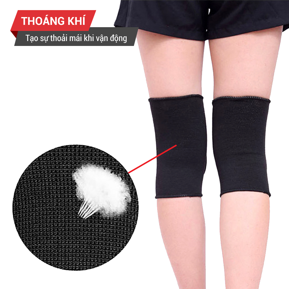 Bó gối thể thao, băng đầu gối GoodFit đệm xốp dày dặn, co giãn 4 chiều GF517K