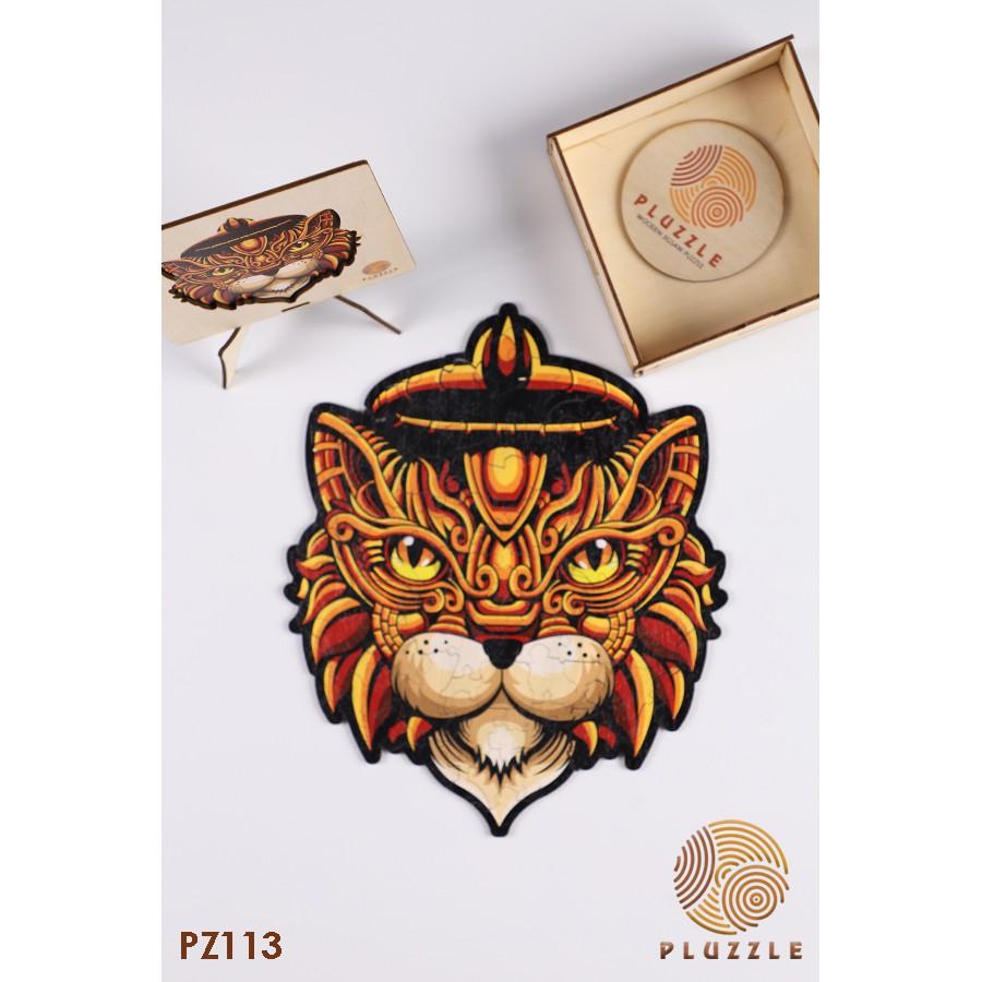 Bộ xếp hình gỗ đồ chơi puzzle ghép hình con vật độc đáo – Con Mèo Ai Cập - PZ113
