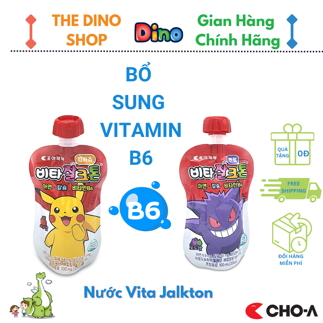 Nước Uống Vita Jalkton Vị Táo Bổ Sung Kẽm Và Vitamin B6 Giúp Trẻ Ăn Ngon (100ml/gói)