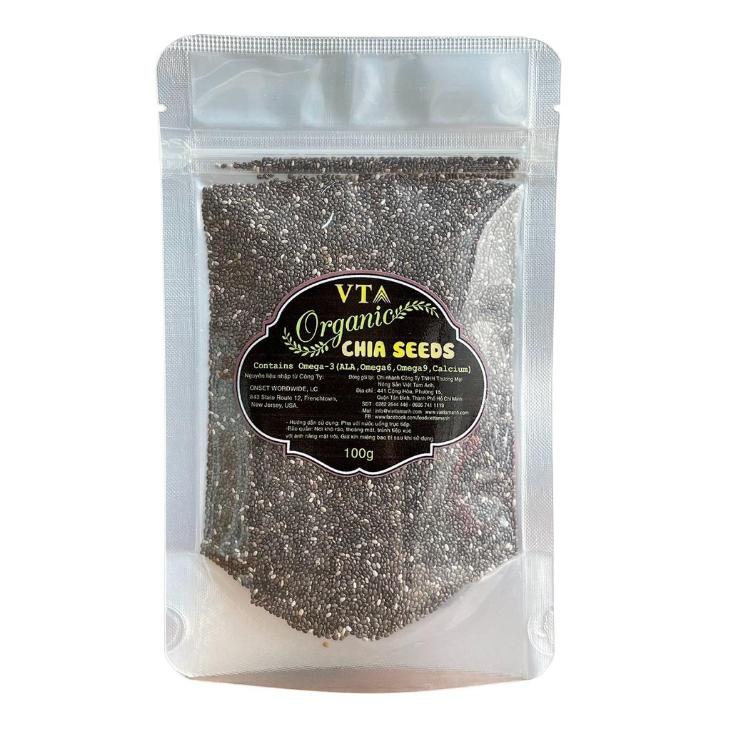 Hạt Chia Hữu Cơ Việt Tam Anh Nhập Khẩu Mỹ - Túi 100g