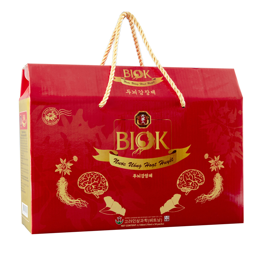 Nước Uống Hoạt Huyết Dưỡng Não BIOK, Giúp Tăng Cường Tuần Hoàn Máu Não