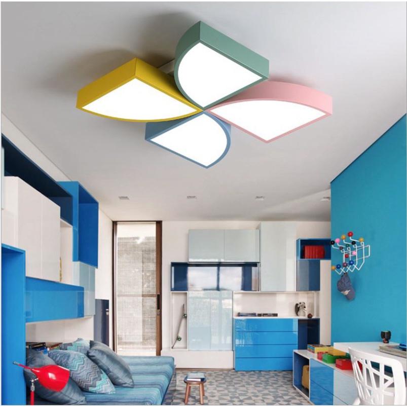 Đèn trần - đèn ốp trần - đèn LED chiếu sáng mâm 4 cánh 4 màu MY COLOR thời thượng thích mắt nhất kèm chỉ đạo không chạm
