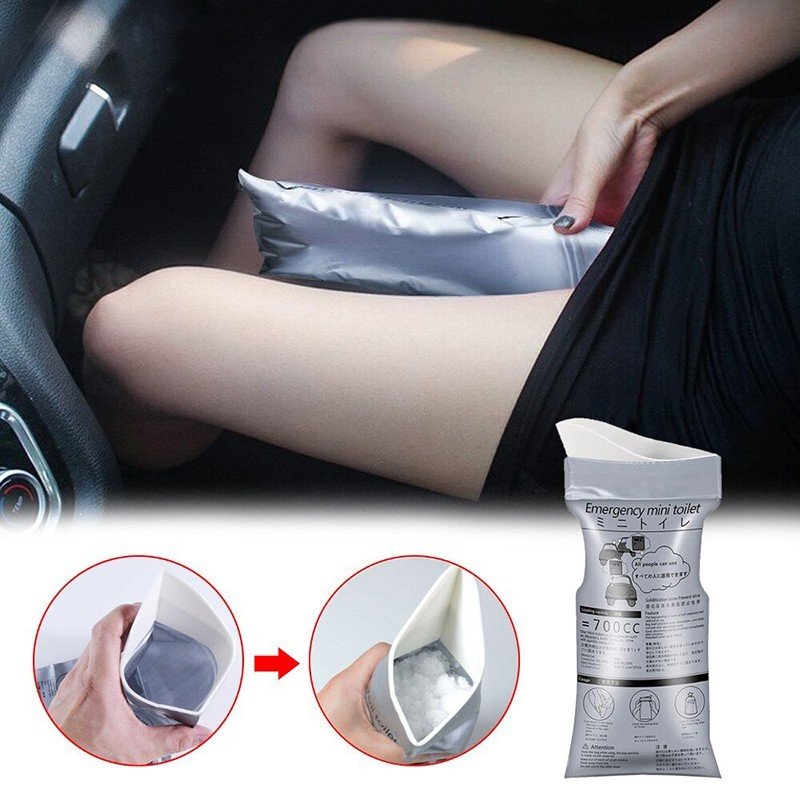 Túi Đi Tiểu Unisex. Túi đi vệ sinh, túi ói khẩn cấp trên xe ô tô. Dung tích 700ml