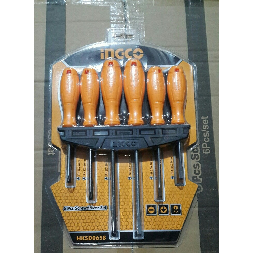 Bộ 6 tua vít ingco HKSD0658