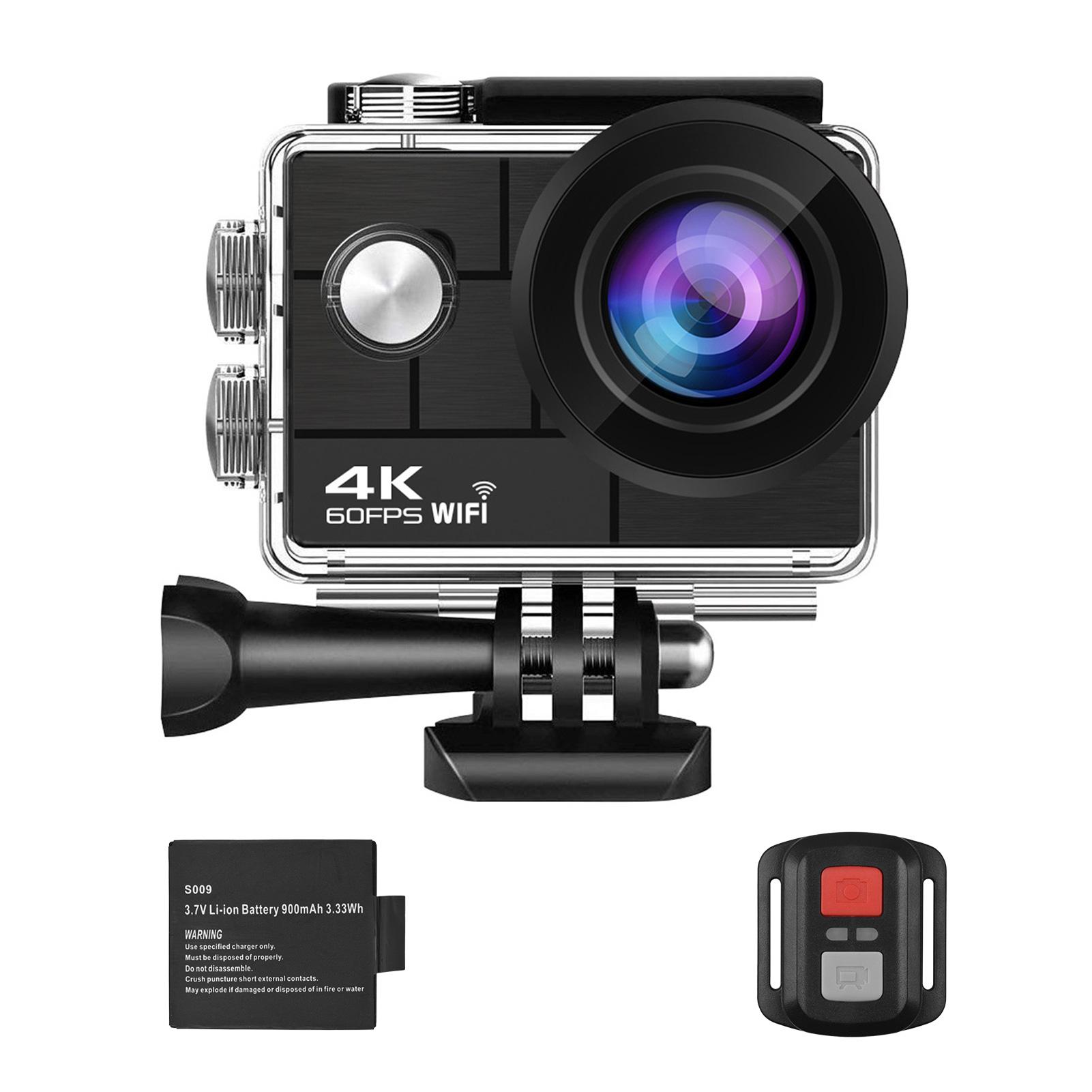 Camera thể thao 24MP di động 4K/60fps Camera máy quay DV với màn hình hiển thị LCD 2 inch 2.4g điều khiển điều khiển từ xa không dây
