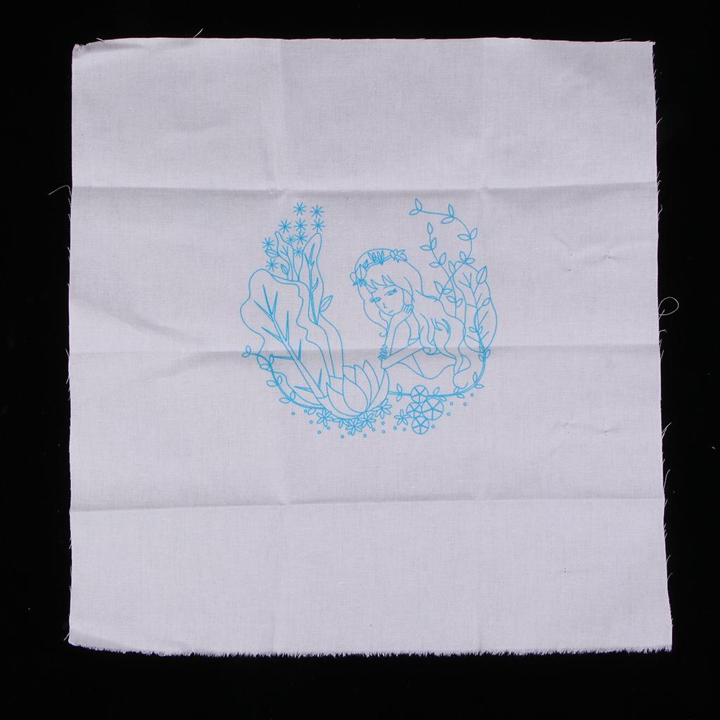 DIY Ribbon Embroidery Set with Frame for Beginner Cross Stitch Arts Crafts