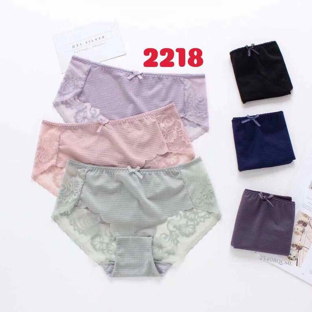 COMBO 3 QUẦN LÓT SU GÂN PHỐI REN SIÊU ĐẸP - 2218