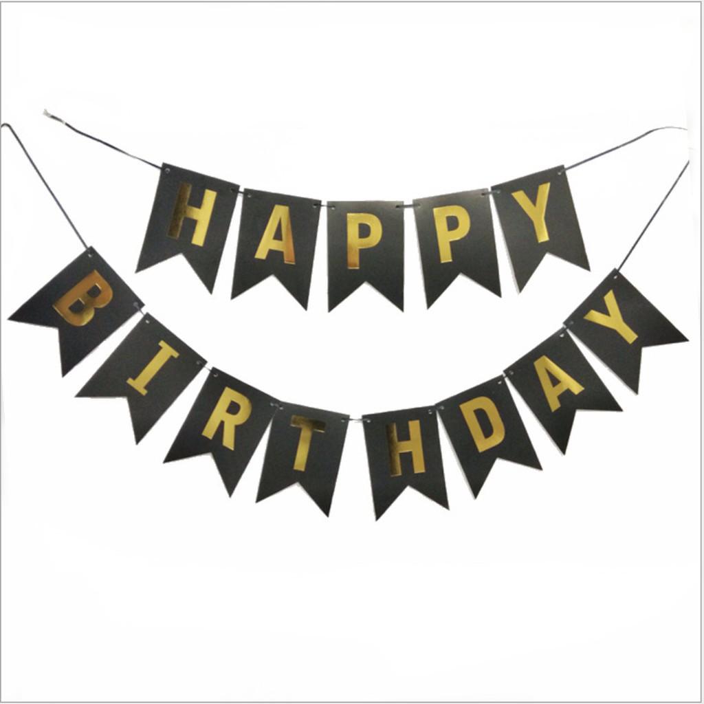 Dây chữ Happy birthday, dây chữ HPBD trang trí sinh nhật