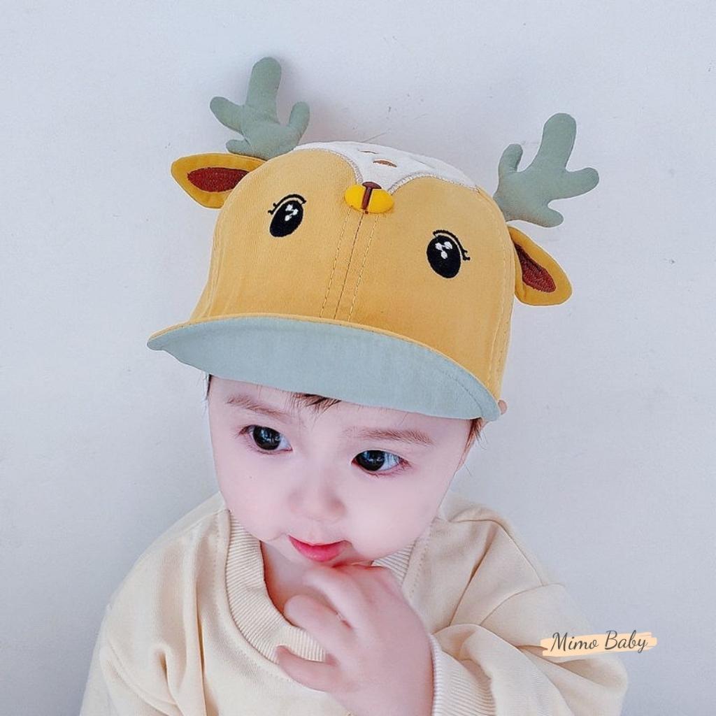 Mũ nón lưỡi trai hình chú nai dễ thương cho bé MH119 Mimo Baby