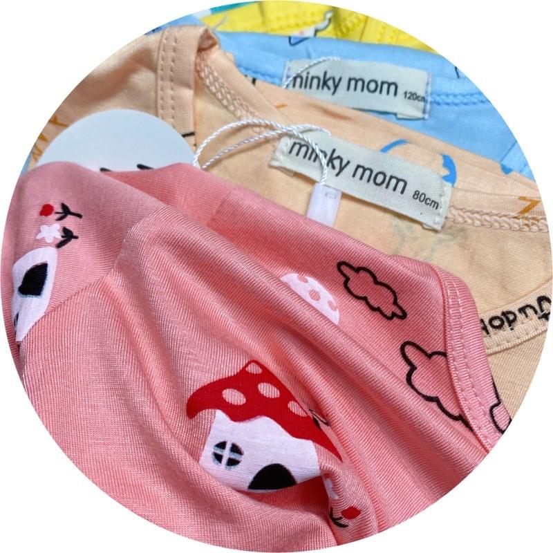 BỘ CỘC TAY SIZE ĐẠI THUN LẠNH HOẠ TIẾT NHÀ- CỪU CHO BÉ TỪ 19 -26kí