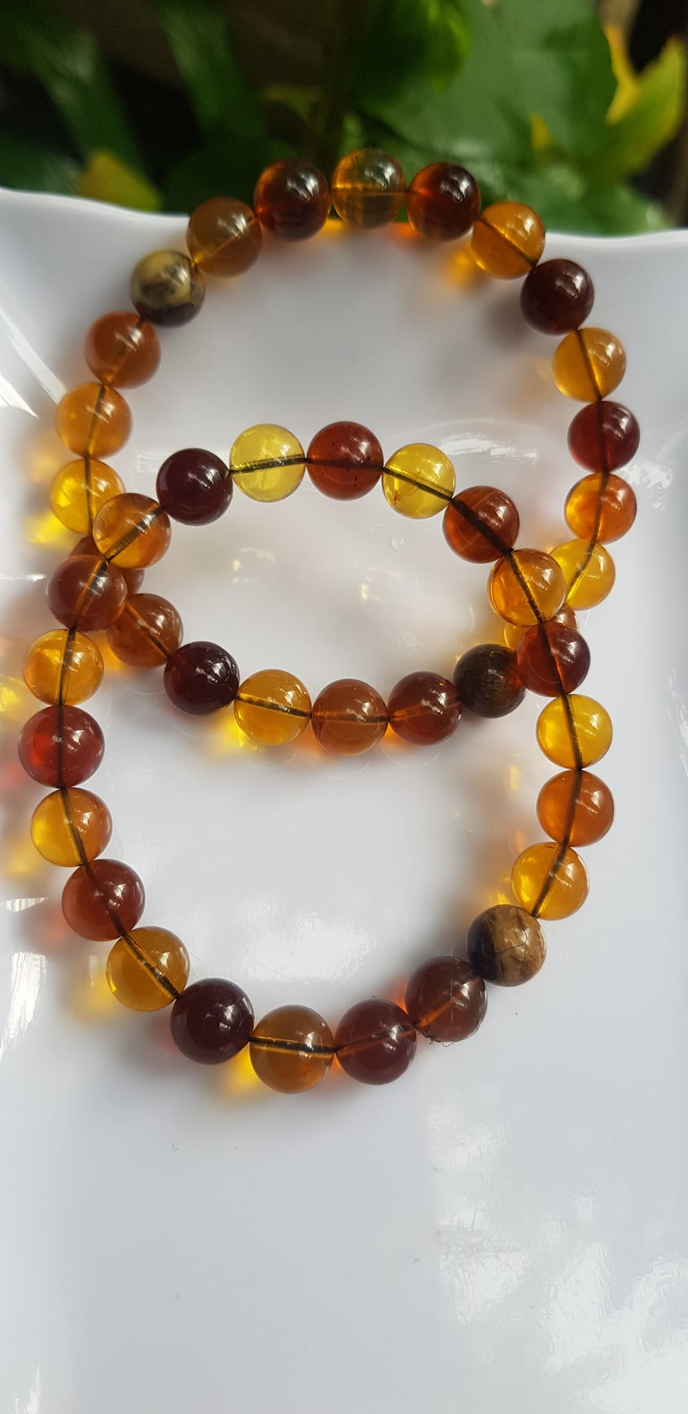 Vòng tay chuỗi đá Hổ Phách vàng nâu tự nhiên đẹp Size hạt 8mm Vòng hợp nữ mệnh thổ mệnh kim may mắn tốt sức khỏe công danh sự nghiệp xinh tay ạ
