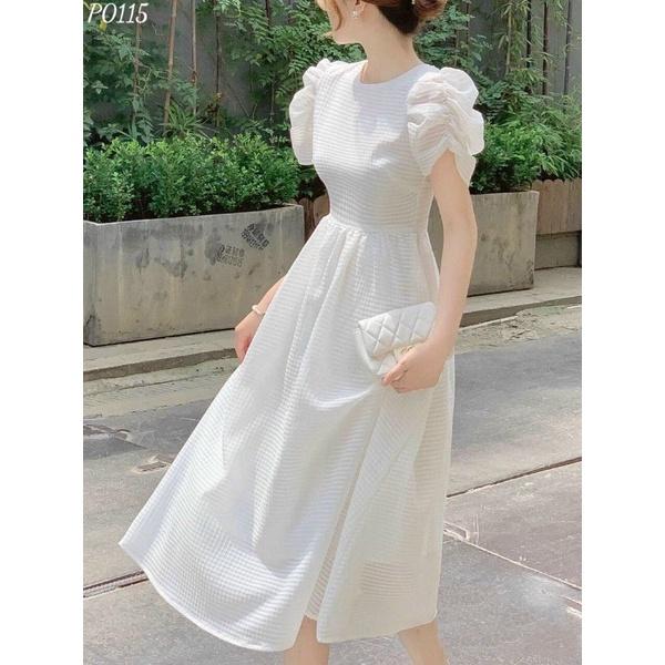 Đầm dự tiệc trắng tinh khôi đan chuỗi lưng Lavie Dress