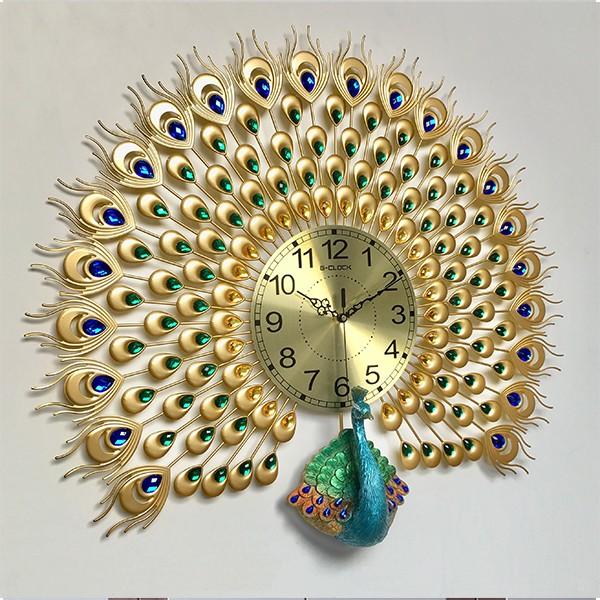Đồng hồ treo tường GCLOCK loại to KT 65x75 cao cấp làm từ kim loại sơn tĩnh điện chạy máy kim trôi chuẩn
