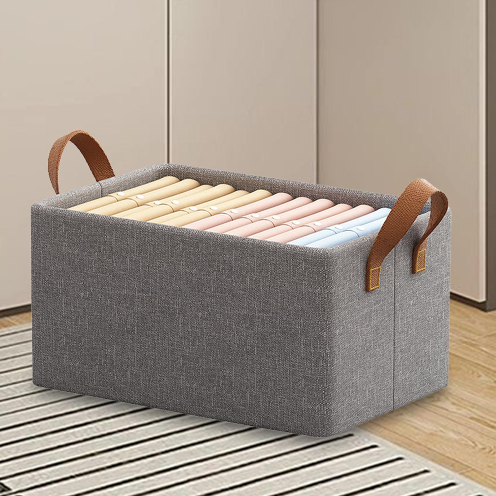 Fabric Storage Bin Multifunction Clothes Basket for Wardrobe Bedroom Laundry