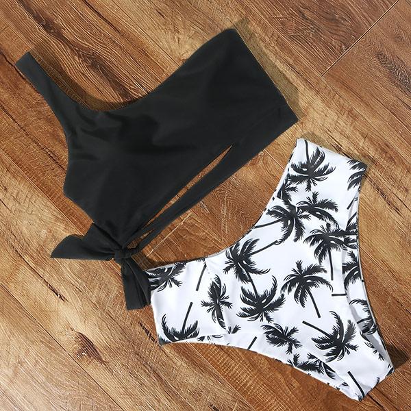 Đồ Bơi Nữ Bikini 2021 Bộ Đồ Bơi Nữ 1 Gợi Cảm Vai Đẩy Lên Da Báo Cao Cấp Đồ Bơi Áo Tắm Bikini Bộ