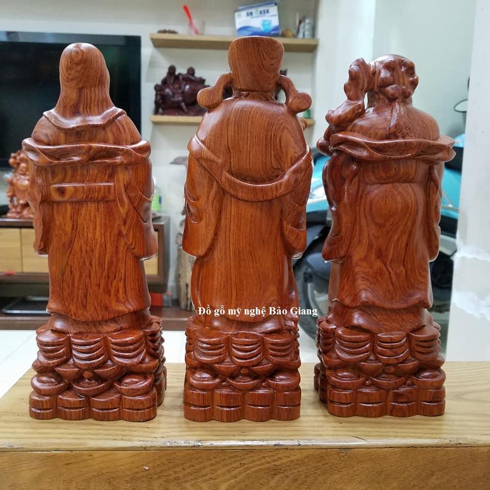 Bộ tượng tam đa gỗ hương