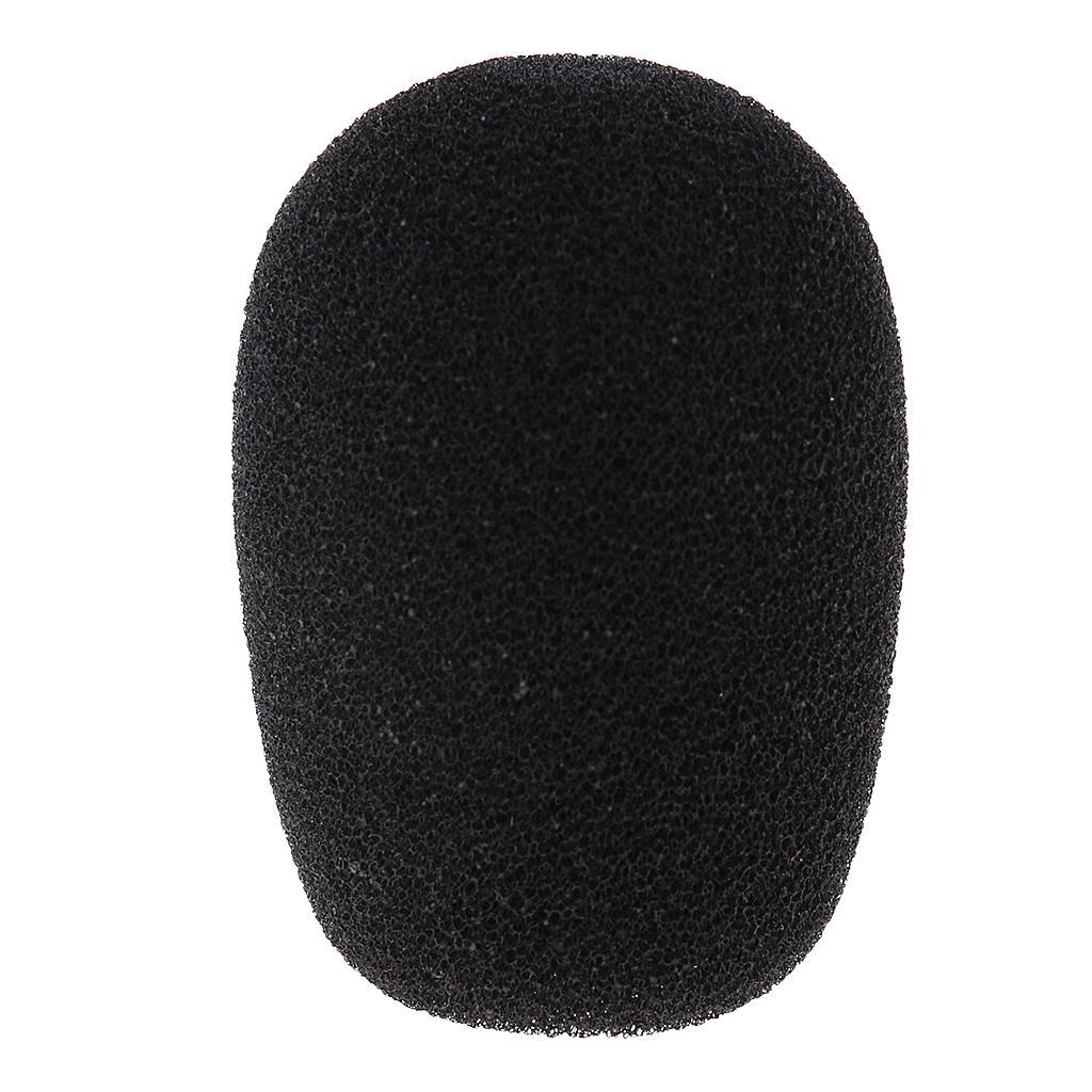 4Pcs Microphone Headset Grill Windscreen Sponge Foam Black Mic Covers