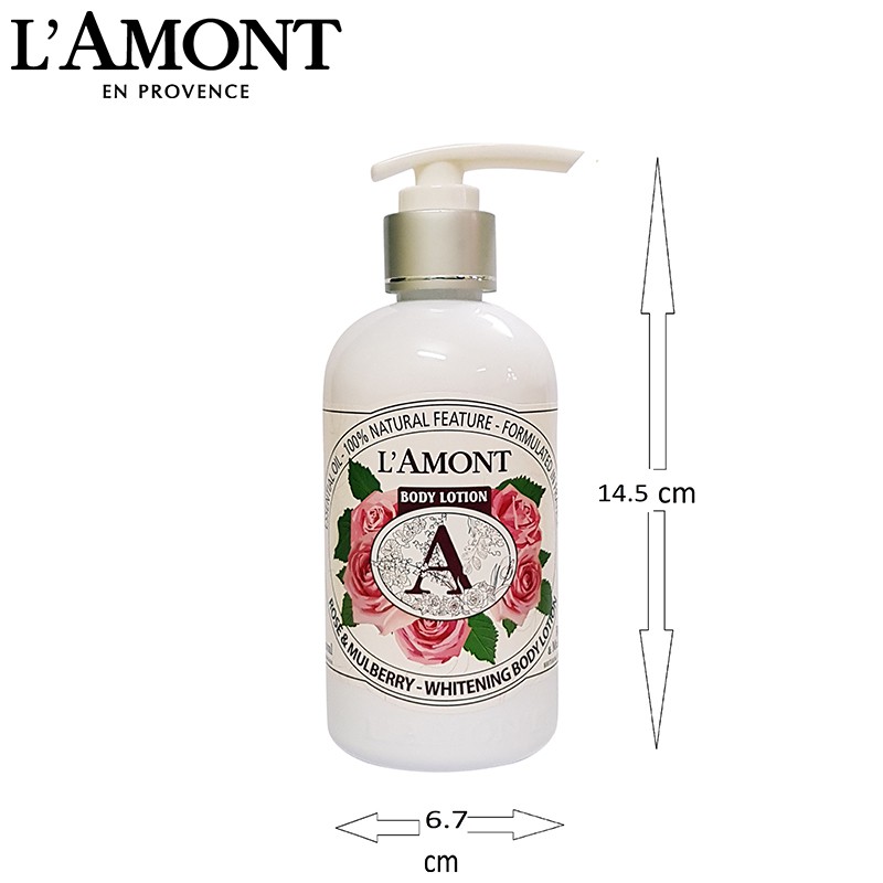 Combo Chăm Sóc Da L'amont En Provence Rose Sữa Tắm (500ml) + Sữa Dưỡng Thể (250ml)