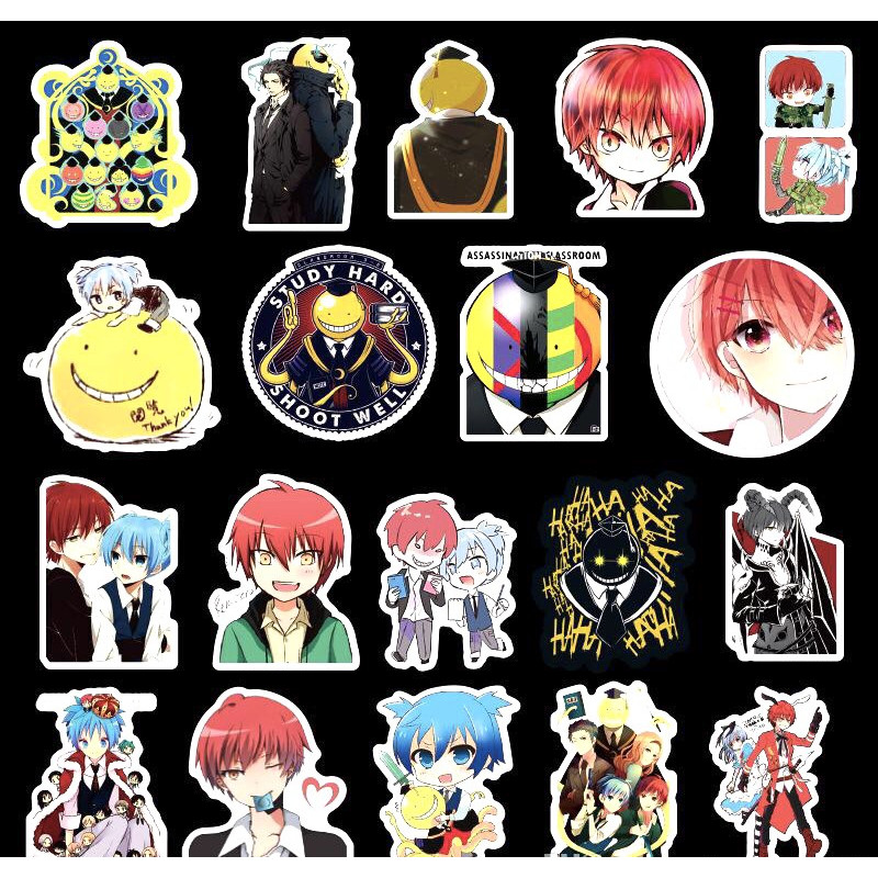 Set 30 Sticker Lớp học ám sát Assassination Classroom