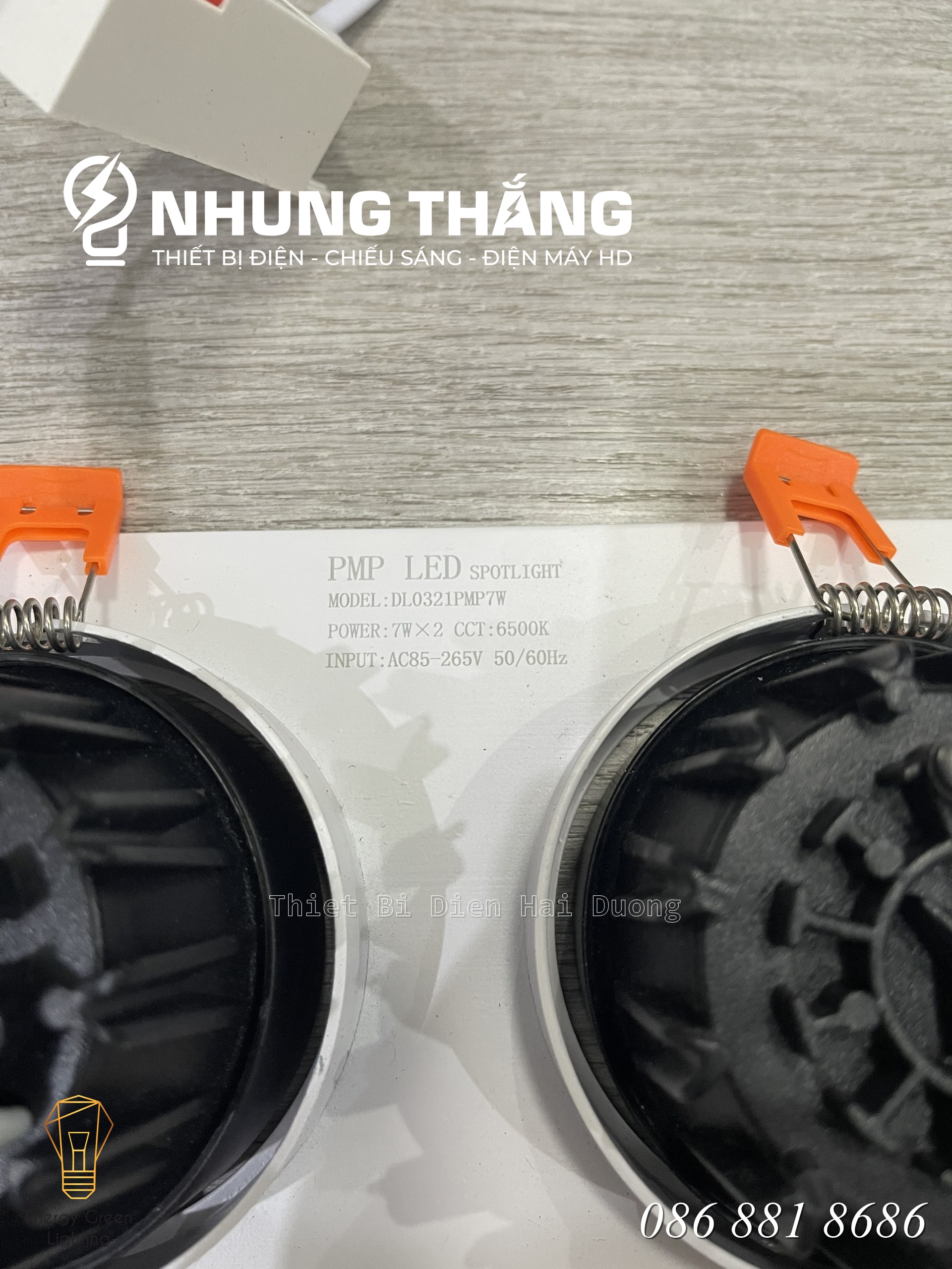 Đèn Âm Trần Đôi - Công Suất 7W x 2 - Khoét Lỗ 95 x 205mm - Ánh Sáng Trắng - Có Video