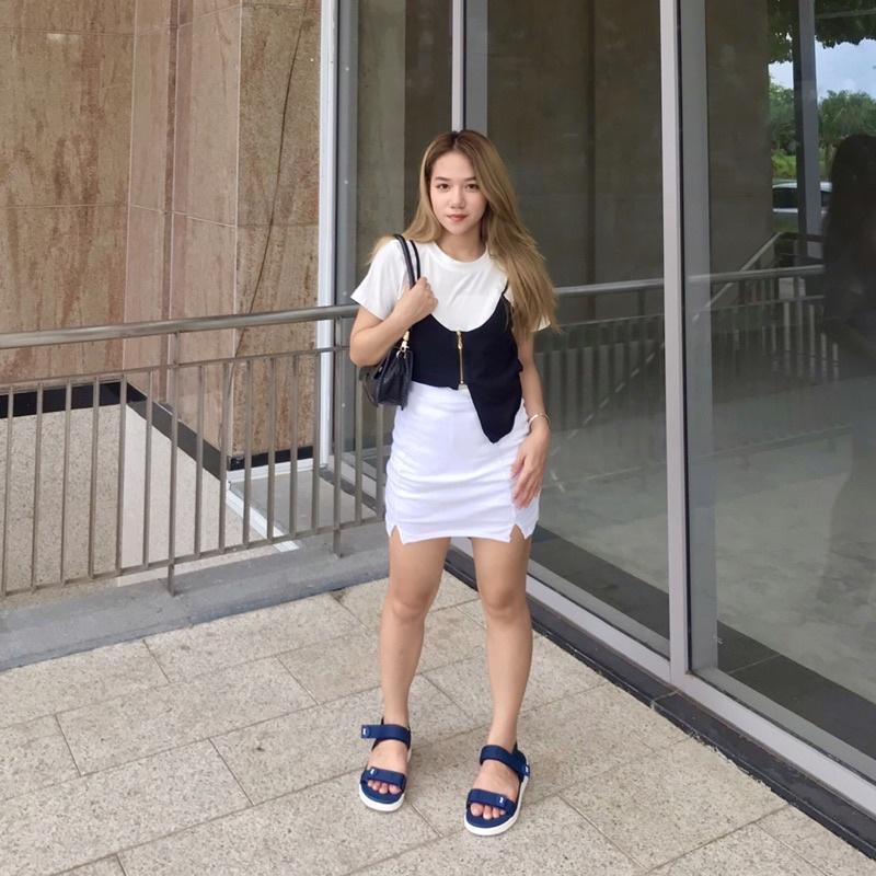 Giày Sandal Nữ Đi Học YANKI Chính Hãng Quai Ngang YK68