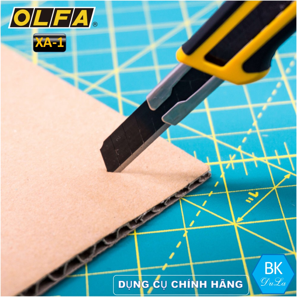 Dao cắt-dao rọc giấy- khóa tự động 9mm OLFA XA-1 GENUINE- MADE IN JAPAN