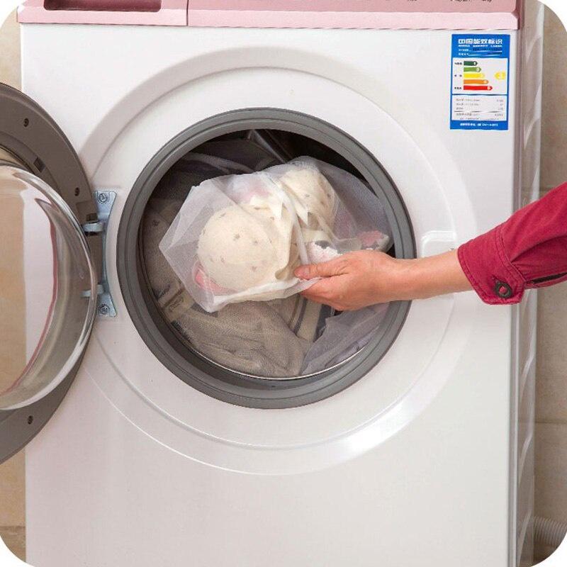 Túi giặt lưới có dây rút túi giặt lưới nylon cho đồ lót, vớ, quần áo dùng cho máy giặt 3 kích cỡ.