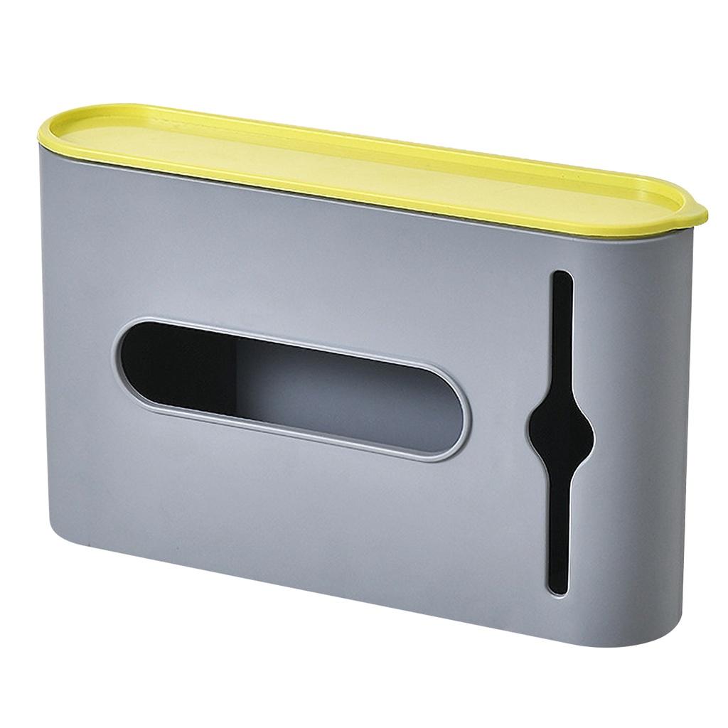 Hộp đựng túi rác bằng nhựa gắn tường tự dính tiện dụng nancy3478