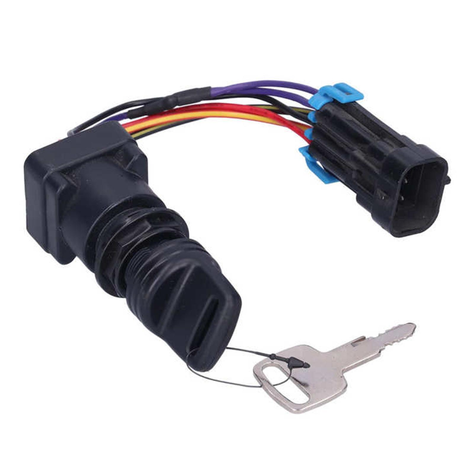 High Performance Boat Ignition Switch with Key Durable 893353A03 for Outboard Motor Control Box Replacement Boat Accessories Refitting