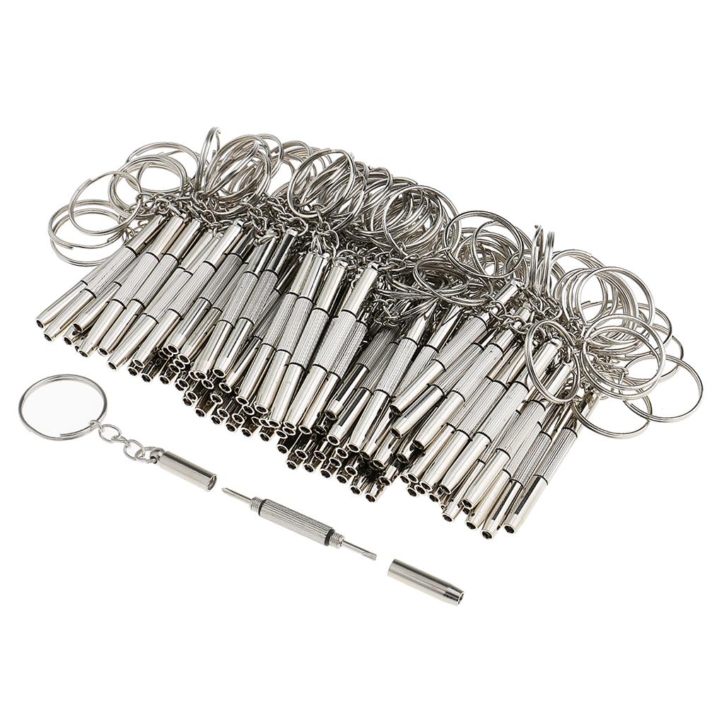 2x100 Pieces 3 in 1 Eyeglass Sunglasses Cellphone Watch Screwdriver Repair Kit