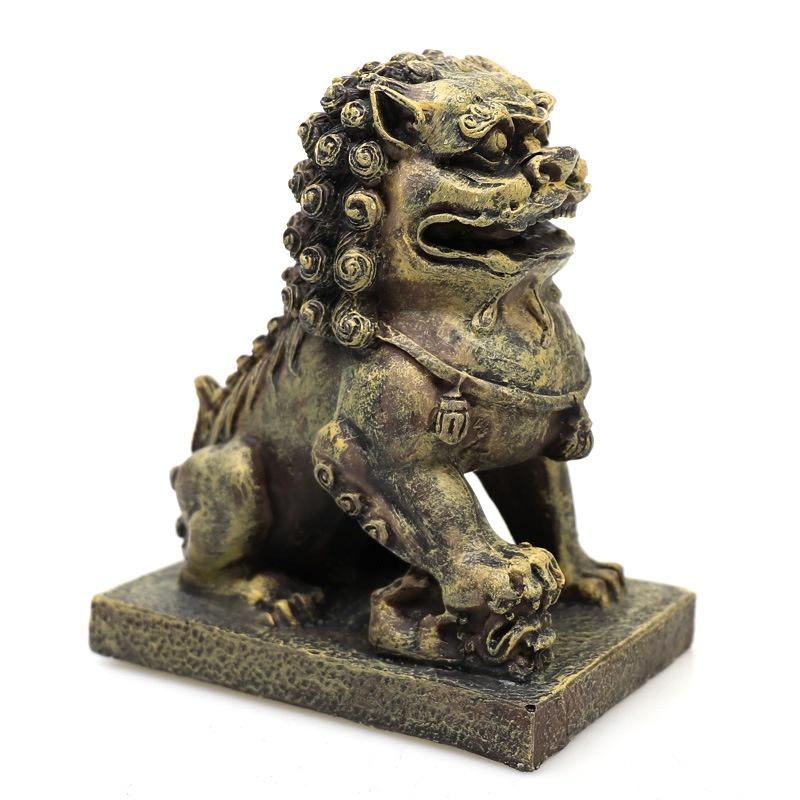 Mô hình sư tử đá - mô hình Kỳ lân trang trí- trang trí tiểu cảnh - hồ thủy sinh - bán cạn-phụ kiện thủy sinh - shopleo