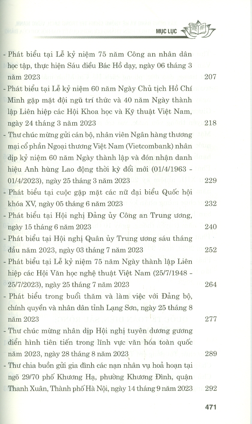 Xây dựng Đảng và hệ thống chính trị trong sạch, vững mạnh. Góp phần thực hiện thắng lợi nghị quyết Đại hội XIII của Đảng (bản in 2024)