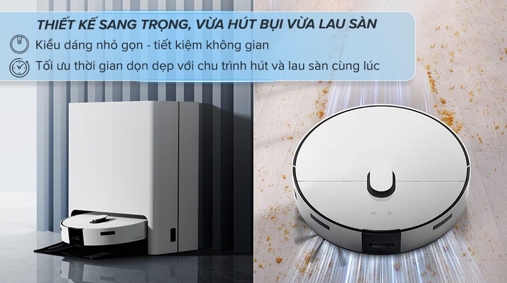 Robot hút bụi lau nhà Samsung VR7MD96514G/SV - Hàng Chính Hãng