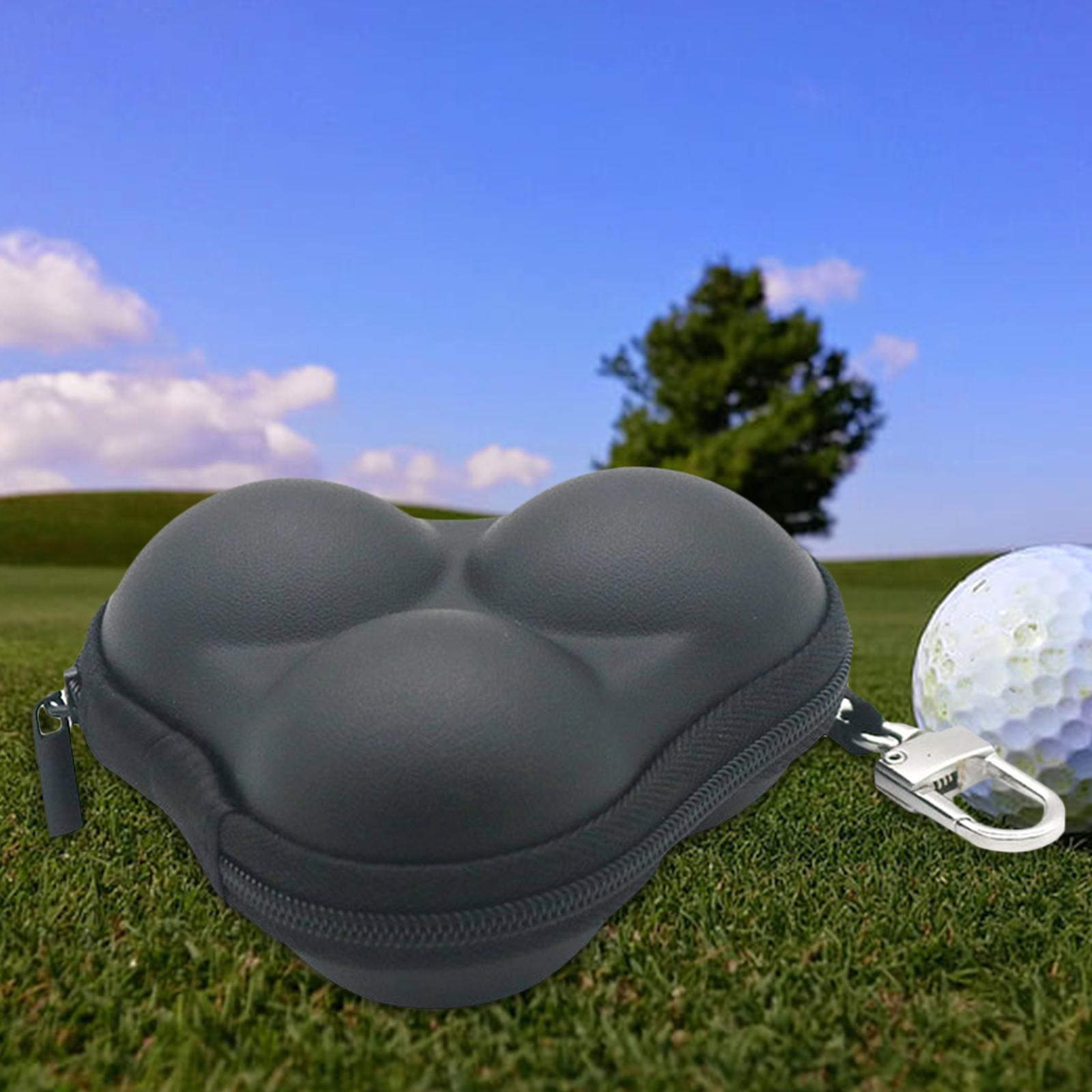 Golf Ball Bag Organizer Storage Durable with Hook Portable Waist Belt Bag for Sports
