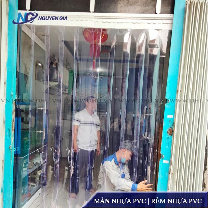 Rèm Nhựa PVC Ngăn Lạnh, Màn Cửa Bằng Nhựa Cho Các Cửa Có Chiều Cao 1,5m