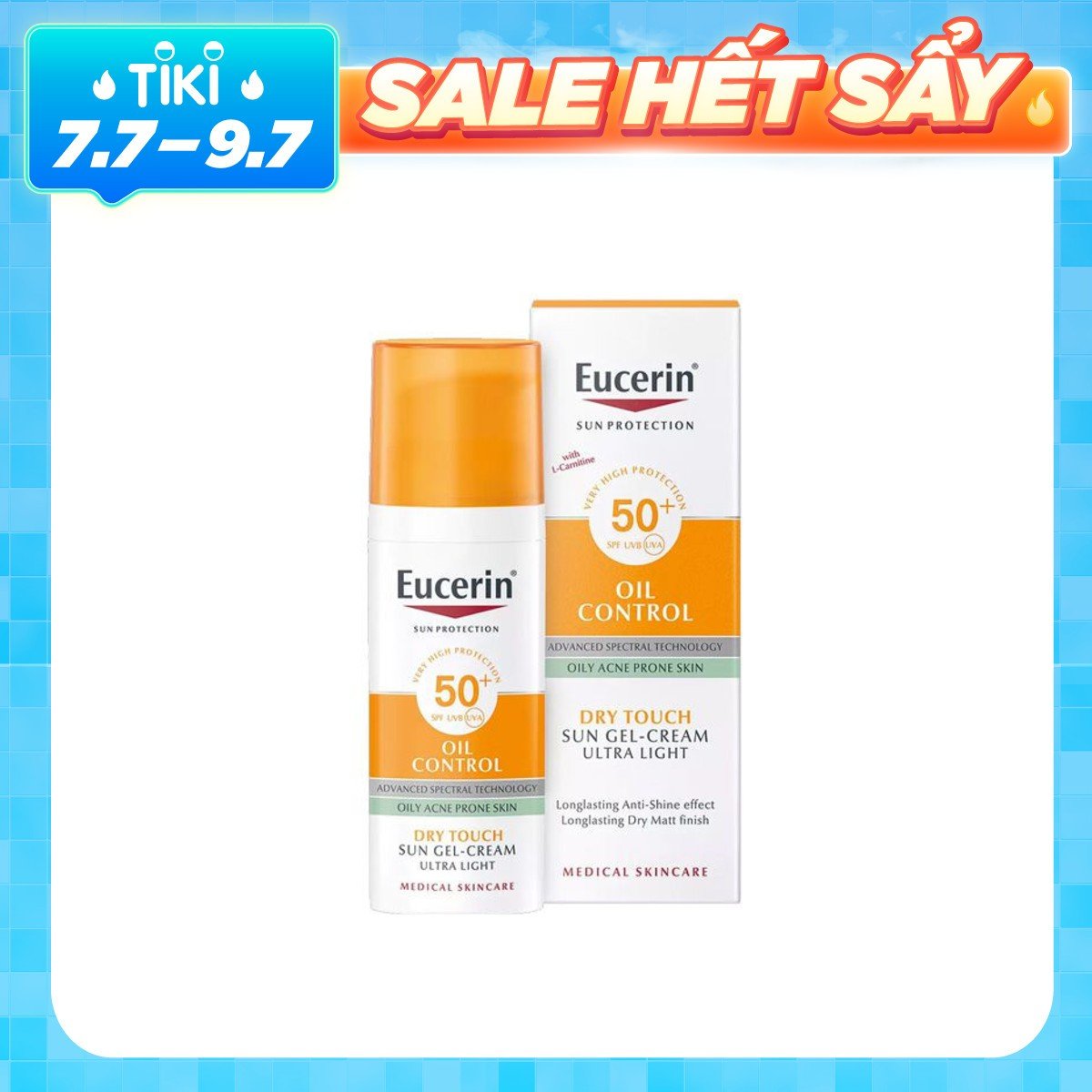 Kem Chống Nắng Kiểm Soát Nhờn Eucerin Sun Gel-Creme Oil Control Dry Touch SPF 50+ (50ml)