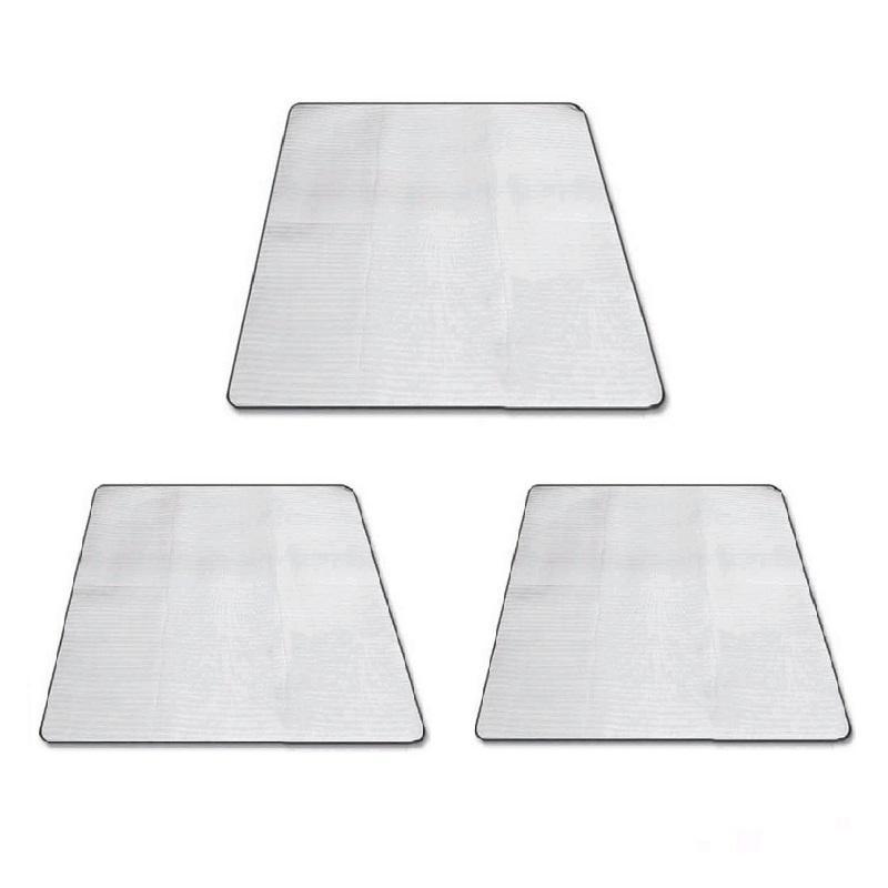 3 Set Aluminum Foil Sleeping Mattress Mat Pad for Outdoor Camping Picnic
