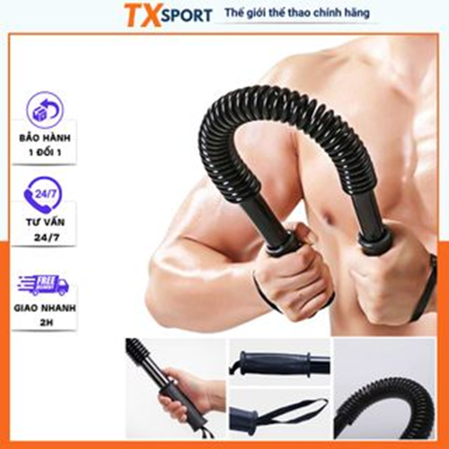 Thanh Gậy Bẻ Lò Xo TitanTập Cơ Tay Ngực Thể Hình Gym TXsport  K73 Lực Tập Từ 20kg 30kg 40kg 50kg