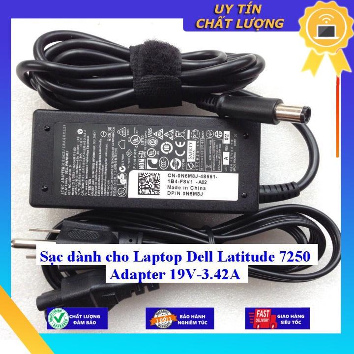 Sạc dùng cho Laptop Dell Latitude 7250 Adapter 19V-3.42A - Hàng Nhập Khẩu New Seal