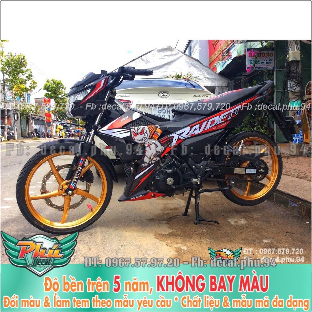 Tem rời Satria Đỏ đen Thỏ