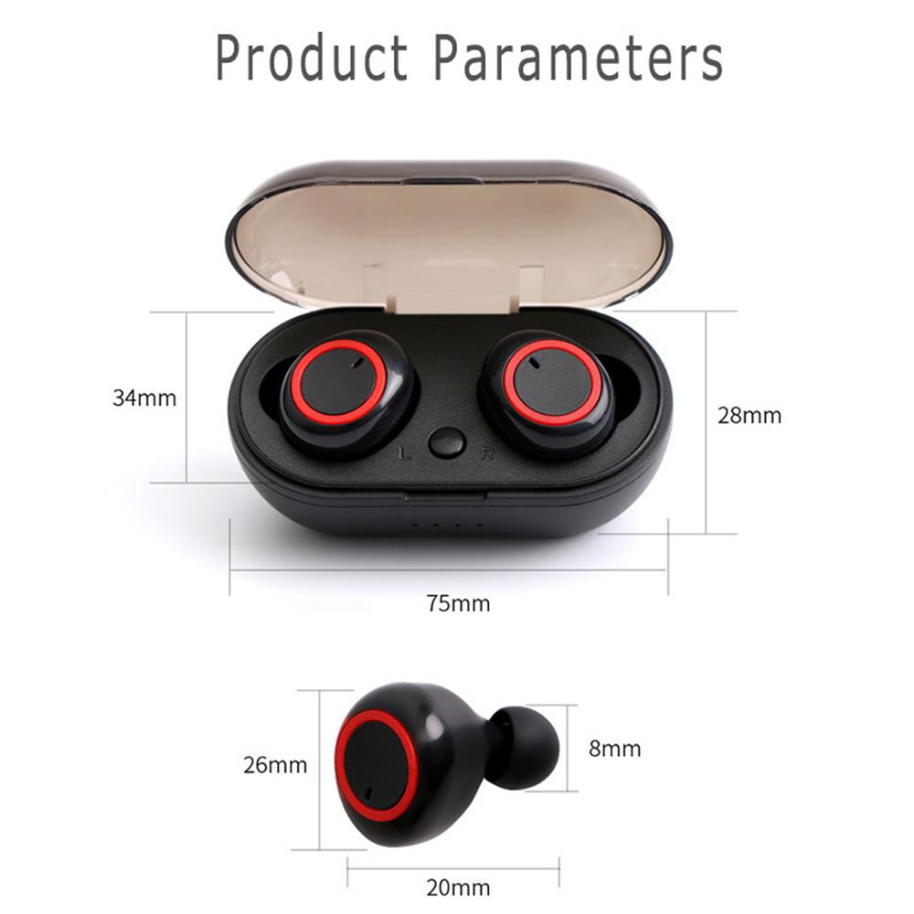 Tai Nghe Nhét Tai Tws Kết Nối Bluetooth 5.0 Có Micro Và Phụ Kiện