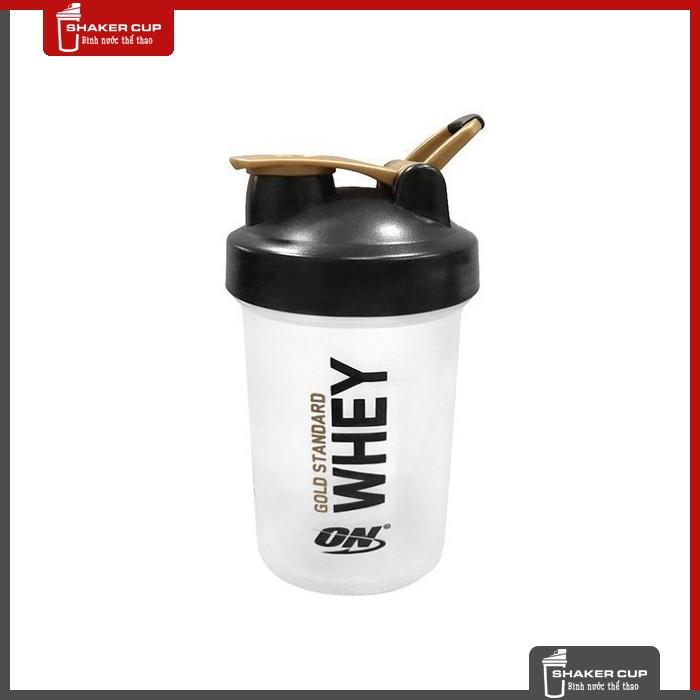 Combo 2 sản phẩm bình lắc shake bottle 500ml và hộp đựng whey ishake protein funnel