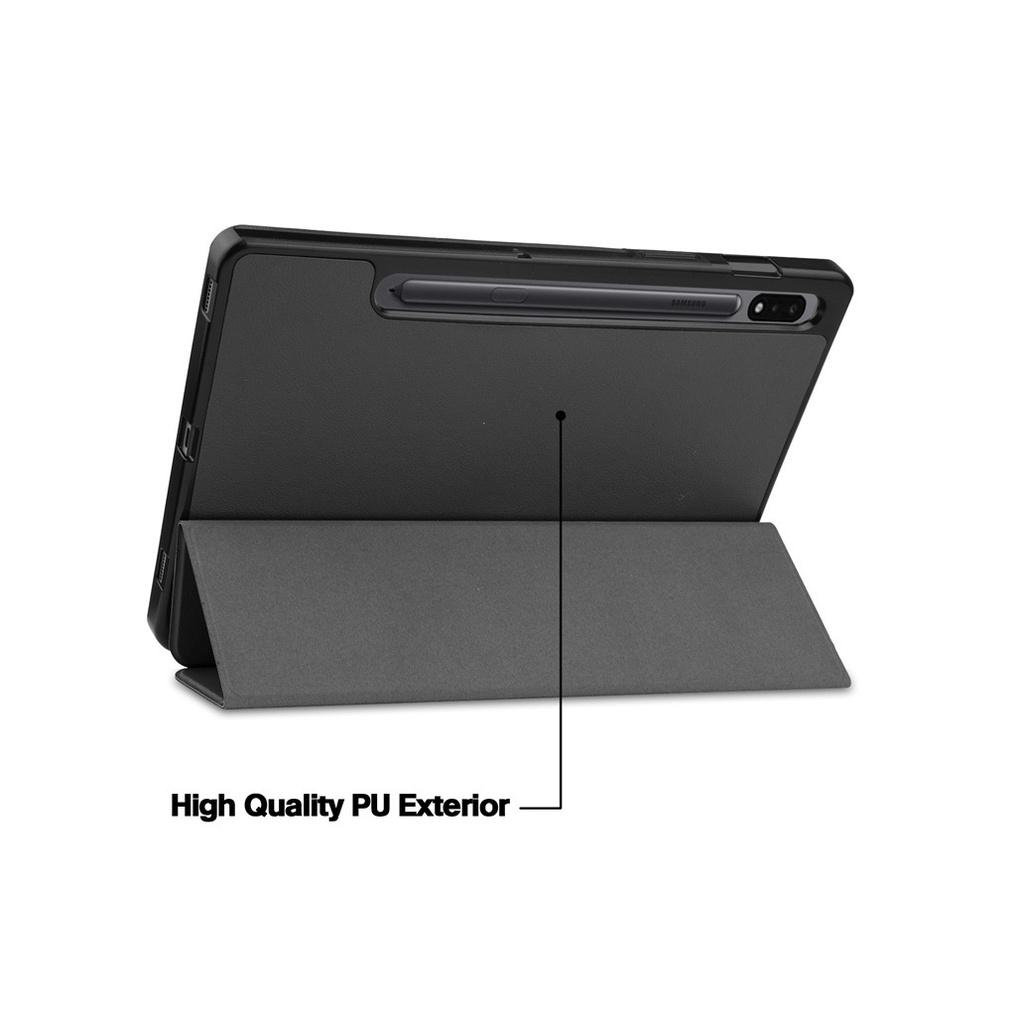 Bao Da  dành cho Samsung Galaxy Tab S8/S8 Plus/S8 Ultra,Tab S7/S7 FE/S7 Plus, TabS6 Lite Case Flip Cover Có Khay Đựng Bút Tiện Lợi