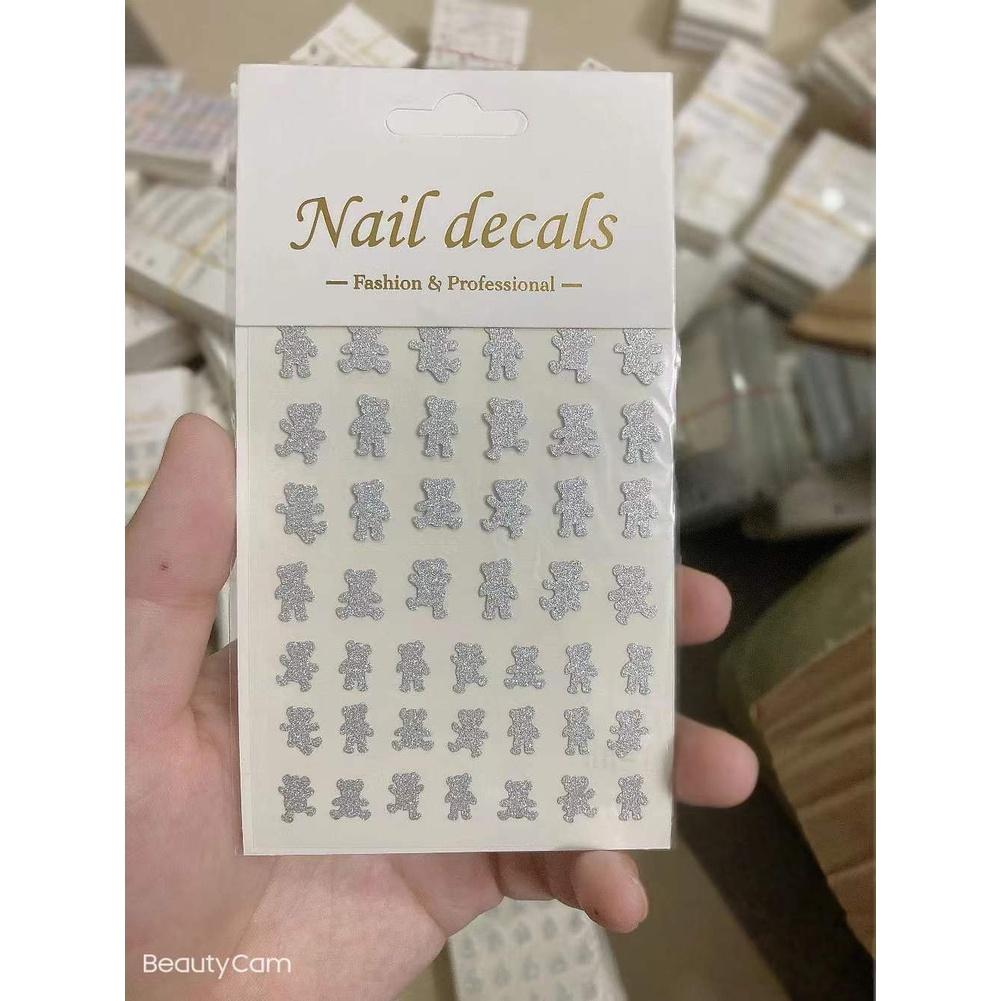 Sticker trang trí nail lấp lánh mã mới