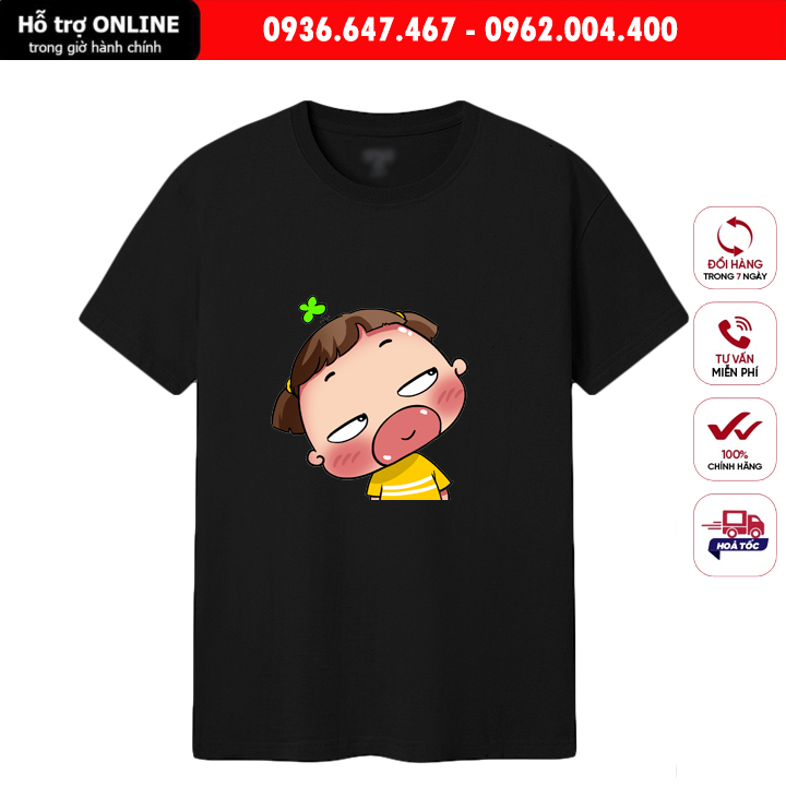 Áo Thun Unisex Nam Nữ Form Đẹp In Hình Quỳnh Aka - Chất Vải Cotton Đẹp Mịn Mát